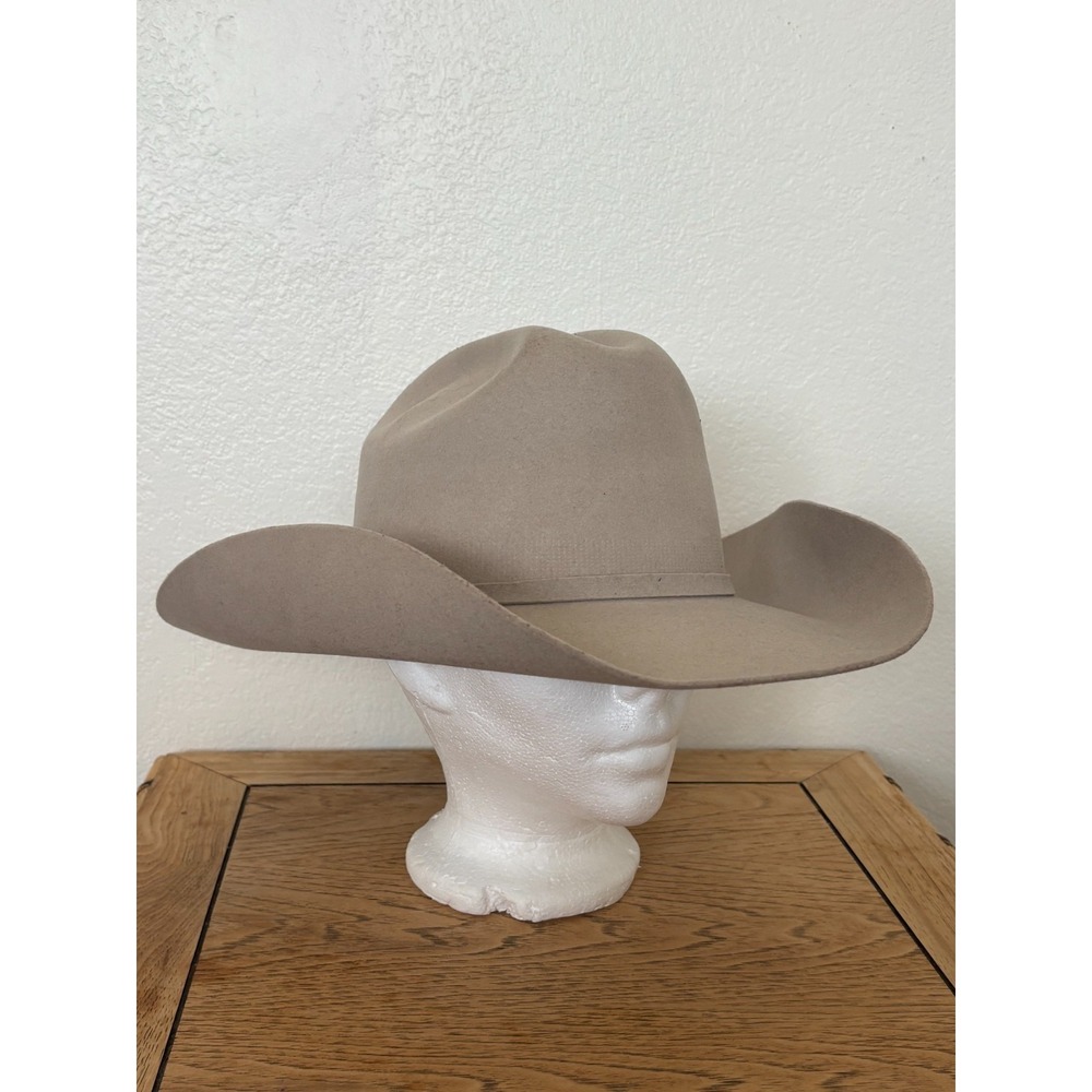 Bailey Western Hat 4X Angora Blend Beige 7 1/2 Western Rockabilly **READ**Rodeo